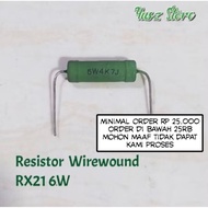 HIJAU Wirewound Resistor 4k7 5k6 / 6w RX-21 Green 5.6K 6 watt