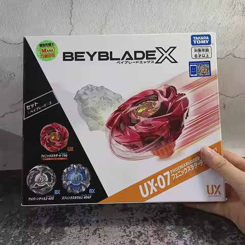 GENUINE BEYBLADEX UX-07 PhoenixRudder Deck Set New with original packaging set