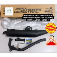 ESPADA RACING BACK PRESSURE VERSION 2 BP-II 28MM YAMAHA LC135 V1/V2/V3/V4/V5/V6/V7 & LC135 -FI STAND