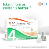 BD Micro-Fine Plus=BD Ultra-Fine Pro 32G 4mm Insulin Pen Needles - Jarum Pen Insulin