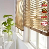 [BO Blind] 50mm Premium Timber Blinds Custom Made Made in Malaysia