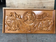 Tranh gỗ Công Giáo Đức chúa dang tay(có móc treo)