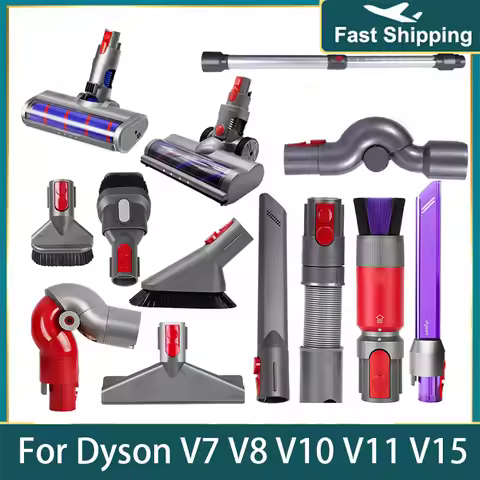 For Dyson DC V6 V7 V8 V10 V11 V15 V12 Slim Vacuum Cleaner Accessories Roller Brush Head Washable HEP