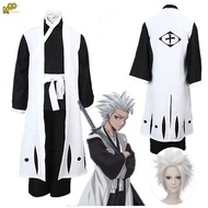 Anime Bleach Cosplay Costume Hitsugaya Toushirou Cosplay Costumes Set and Wig