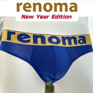 Men Underwear Briefs | Renoma Renoma​ Chinese Edition 2023 Model Gold Edge Soft Fabric Smooth Texture Comfortable To Wear Golden Rabbit Screen Add A Stinking