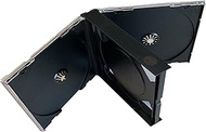 MediaPack4All 24mm Double Chubby Jewel Case (2-Disc Capacity), Black Double Chubby Jewel Case for CD