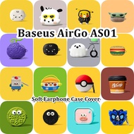 【imamura】 For Baseus AirGo AS01 Case Trendy ideas Cartoon Soft Silicone Earphone Case Casing NO.2