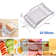 Cheese Luncheon Meat Slicer Stainless Steel Wires Cuts 10 Slices Spam Egg Slicer