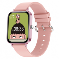 CF82智慧手錶血壓睡眠監測資訊提醒多運動計步手環（粉色）