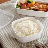日本霜山 微波蒸煮米飯冷凍冷藏保鮮盒-400ml-3入