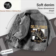 Children Cartoon Denim Jacket Casual Fashion Delta Mobile Eclipse Golden Rose Red Wolf Veyron Periph