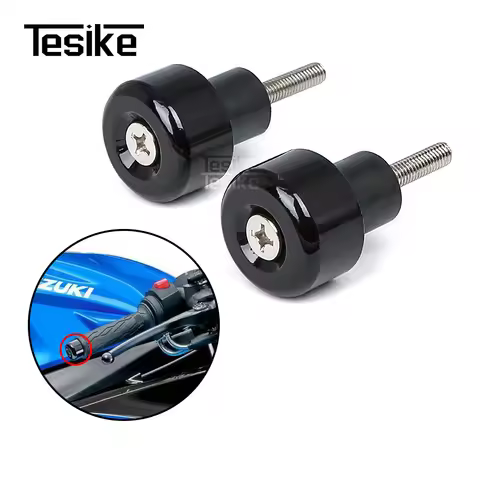 Motorcycles Handlebar Grips Cap Weight For Suzuki GSX R600 750 2006-2024 22mm Dust Plug Ends Handle 