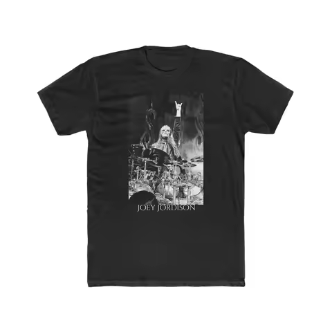 Joey Jordison Drums Men's Cotton Crew Tee