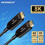 2023 Navceker 8K HDMI 2.1 Optical Fiber Cable 4K@60Hz HDMI Cable 2.1 48Gbps HDMI 2.1 Cable 5M 10M UH