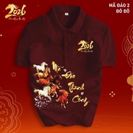 Ma Dao Thanh Cong Polo T-shirt CNY 2026 Cool Crocodile CVC Fabric, Couple Wear, Family Group Wear Po