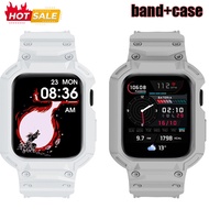 silicone case + band Compatible for Apple Watch 10 46mm 42mm Sports silicone integrated strap for iw
