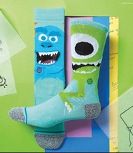 現貨原裝 STANCE X PIXAR Monstropolis crew socks (Size M available) Size L need to order.
