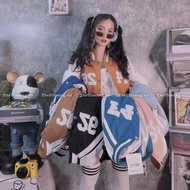 Jacket Bomber qc loose form for men and women Guangzhou suede 2 layers embroidered Suede F426 - DL20