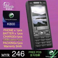 Original Sony Ericsson K800 2nd Renew.Set Telefon 原装索尼爱立信 K800 二手翻新手机、