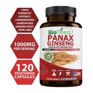 Biofinest Korean Red Ginseng Root With Ginsenosides 120 Capsules