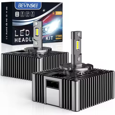 BEVINSEE D5S LED Canbus Car Headlights 70W 7000LM 6000K White D1S D3S D1R D3R D2S D2R Auto LED Headl