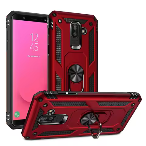 for Samsung Galaxy J8 2018 Armor Shockproof Case for Samsung J4 J6 Plus A6 A7 A8 Plus 2018 Magnet Ca