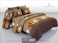 FOUNTAIN ชุดผ้าปู / นวม FTC 091 ริลัคคุมะ RILAKKUMA Bed Set FTC 91 ผ้าปู ผ้านวม 3.5 5 6 ฟุต wonderfu