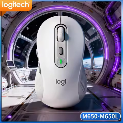 Logitech M650/M650L Signature Wireless Mouse - Advanced Optical Sensor, Ergonomic Contour, 5 Custom