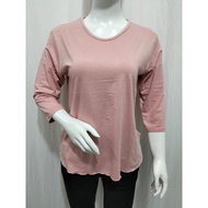 Oversized women's t-shirts 7/8 Oversized slite t-shirts women's tops 7/8 oversize bottom neat t shir