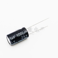 Straight Plug 25v 1000uf 10 * 17mm Electrolytic Capacitor 25V1000UF