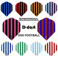 Designa Dart Flights -  Designa DSX Football Standard  Extra Strong 100 Micron Darts flight 3Pcs/pac