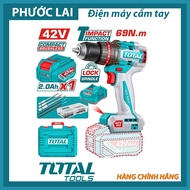 Máy khoan búa không chổi than dùng pin 42V Total TIDLI426981