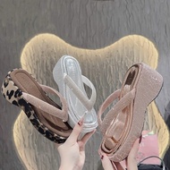 7cm high heel flip flops