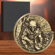 Dice Metal 1 Roulette DND Dice Earth Spirit World of Warcraft Cosplay 7 Polyhedron Fidget Spinner FL