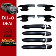 Mazda2 2010-2014 Accessories Door Sockets Matt Black Handle Mazda-2 (With Identification Buttons)