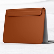 Wwu กระเป๋าแล็ปท็อปหนัง PU 13.6นิ้วเข้ากันได้อย่างแม่นยำกับ MacBook Air 13 M4 2025/14นิ้วเข้ากันได้ก