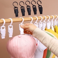 5Pc Portable 360 Degree Rotatable Plastic Towel Clip Coat Hat Curtain Socks Windproof Hook Multi-fun