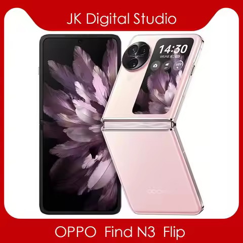 New OPPO Find N3 Flip 5G Cell Phone MTK Dimensity9200 6.8Inch AMOLED 120HZ 4300mAh 44W SuperVOOC NFC