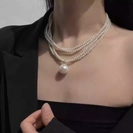Rice Pearl Necklace Water Drop Pearl Pendant Choker