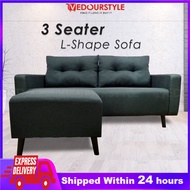Vedourstyle L Shape Sofa/sofa fabric/sofa 3 seater/Sofa 3 L/sofa kain/沙发