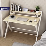 DUDEE โต๊ะทำงาน สามารถพับได้โดยไม่ต้องประกอบ DD60ดำรุ่นแบน60*45 ขนาดตามที่เลือก