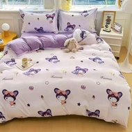 Cadar SANRIO KUROMI Bedsheet Queen King 7in1 & Comforter 2000 TC Anime