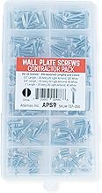APS-9 6/32-Inch Slotted Wall Plate Screws,Assorted