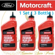(100% ORIGINAL) FORD 1 SET 3 BOTTLE 80W90 946ML PREMIUM FRONT DIFFERENTIAL REAR AXLE LUBRICANT OIL F