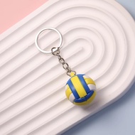 Creative PVC tennis soccer simulation keychain Fashion bag keychain
