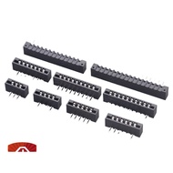 5pcs FPC Connector FPC2.54mm Spacing Curved Pin 90 Degree Horizontal Pin FPC Flat Cable Socket