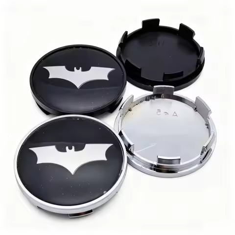 4pcs BAT Logo Badge Emblem Car Wheel Center Caps 65MM 59MM Car Rim Hubcaps Cover Wheels Hub Cap Repl