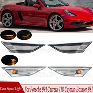 For Porsche 991 Carrera GTS GT3 981 Boxster Cayman 718 Front Bumper Corner Light Turn Signal Light 9