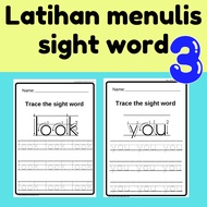 [60-3] Latihan menulis sight word | sight word writing worksheet (3/11)