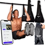 AB straps - Premium Padded Home Gym Exerciser Ab Slings pair for pull up bar - Hanging Leg Raiser Fi